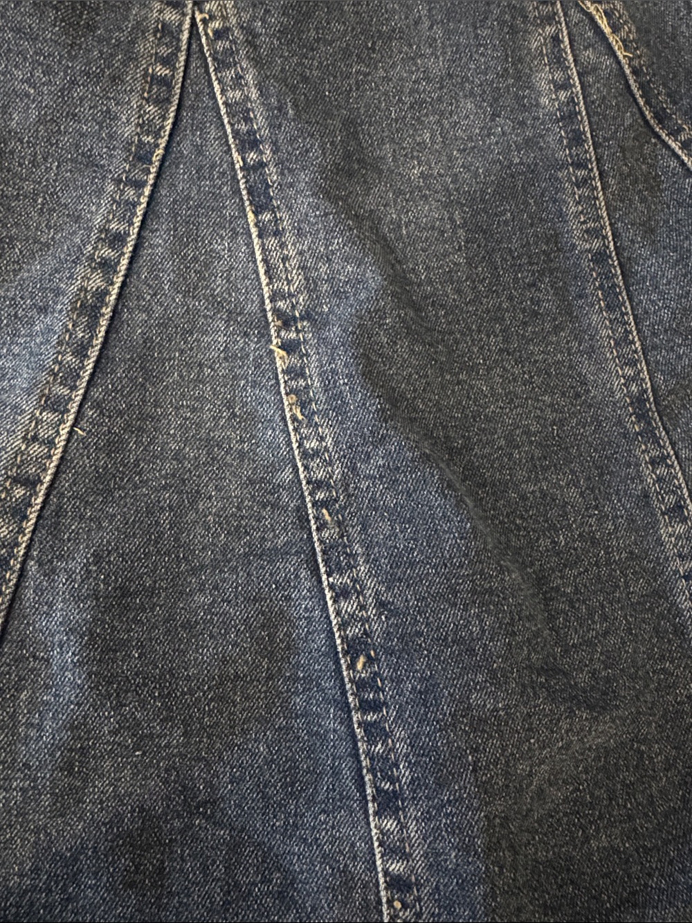 Denim Halter Dress - Dark Blue Jean - Picture 4 of 5